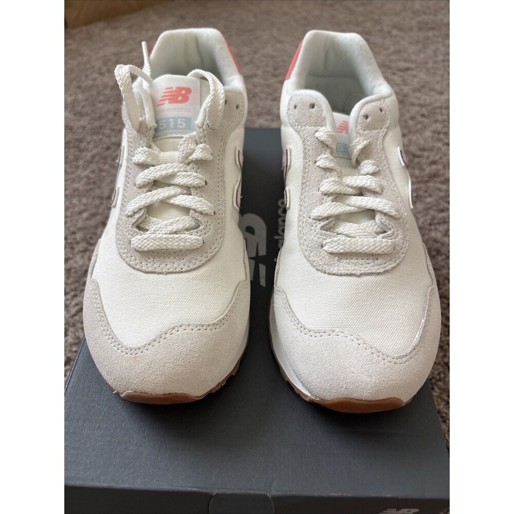 New Balance 515 Grey White Pink Casual Sneaker WL515NAA Women Shoes Size 7 New